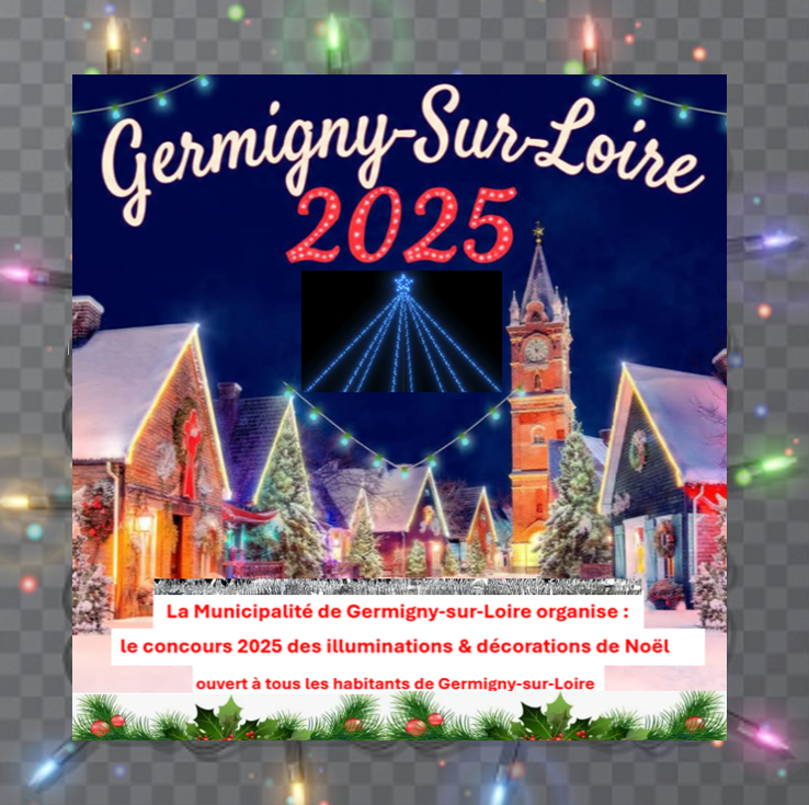 Affiche CONCOURS COMMUNAL - ILLUMINATIONS  DÉCORATIONS DE NOËL 2025 